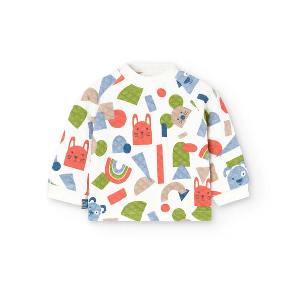 Conjunto sudadera y pantalón rayas osos niño Art:139182 de Boboli