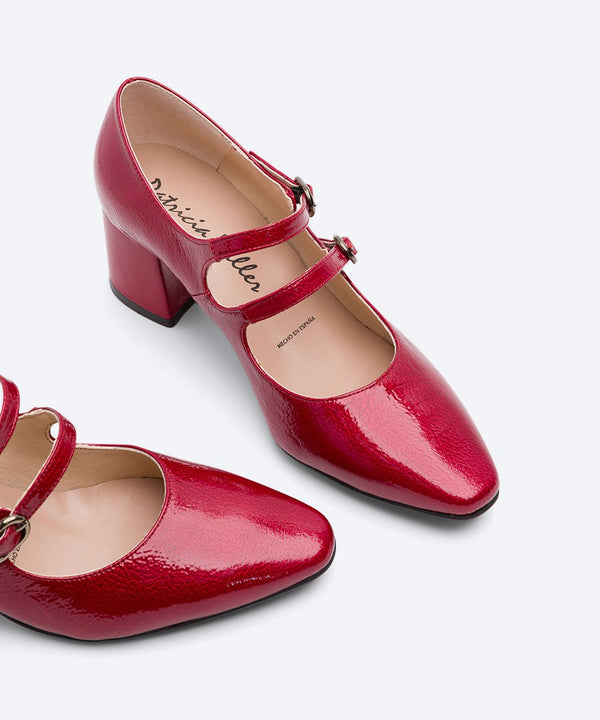 Zapato charol rojo 6451 Patricia Miller