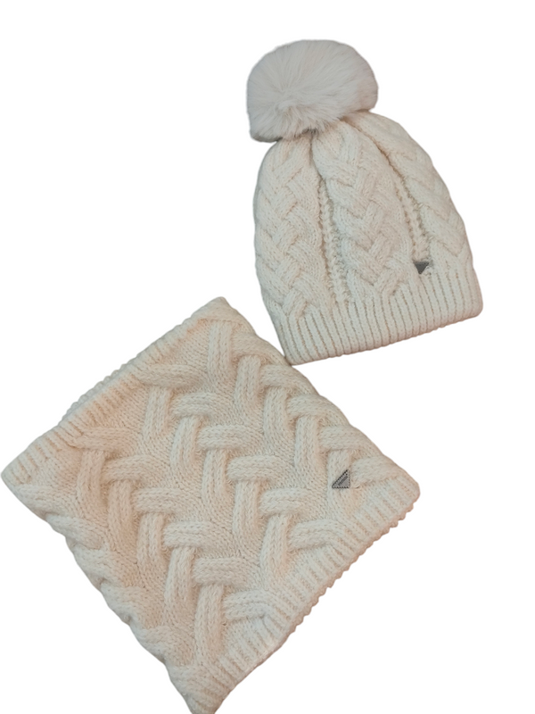 Conxunto gorro/braga 3678 beige